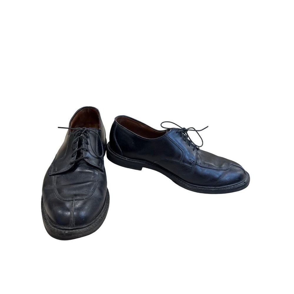 Allen Edmonds Mens Black Leather Derby Oxfords Size 9.5D SKU 7987